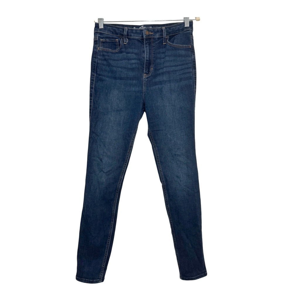 Hollister Ultra High Rise Super Skinny Jeans Dark Wash Soft Stretch 9R W29 L28